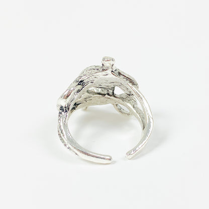 Snake Ring Silver Adjustable