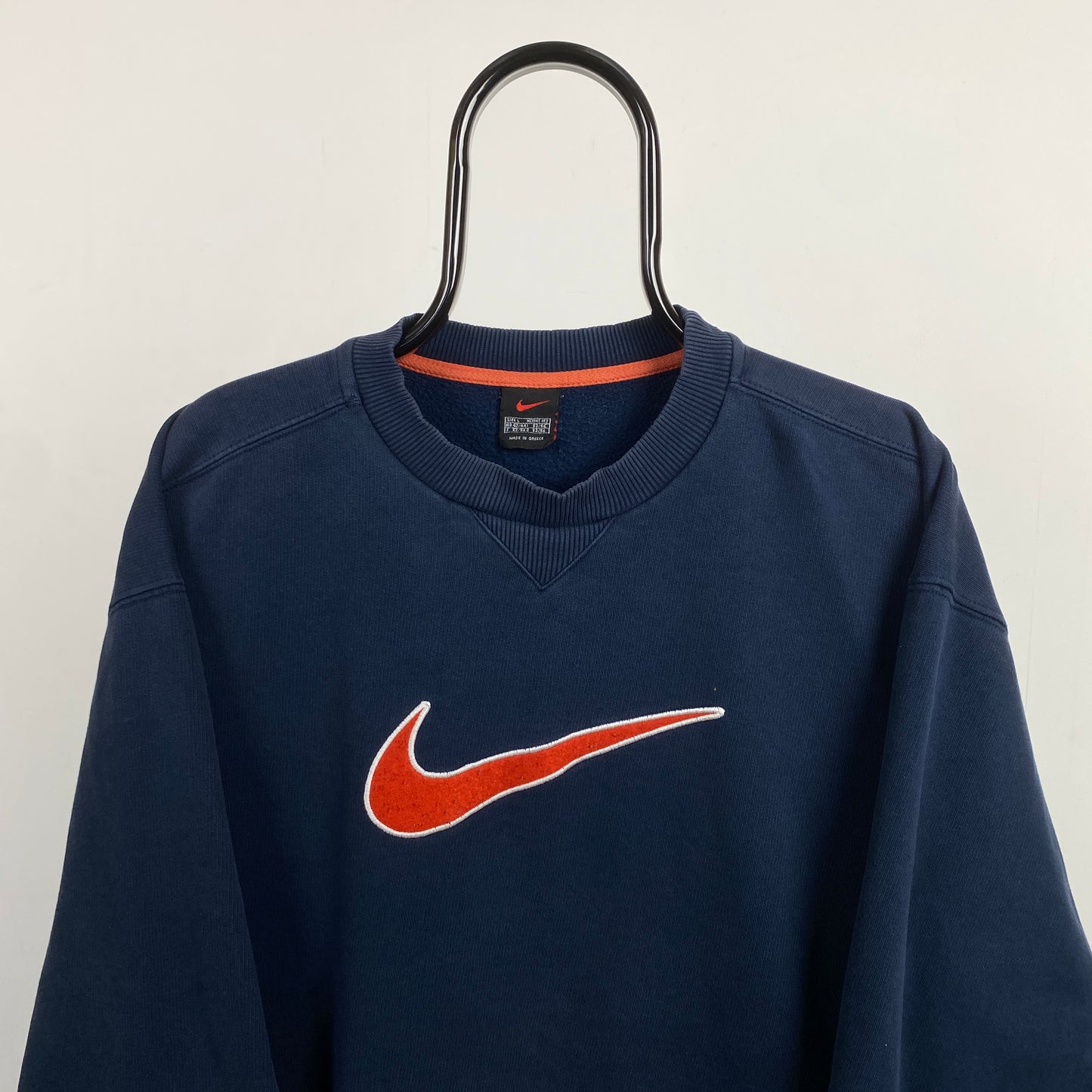 90s Nike Sweatshirt Blue Large