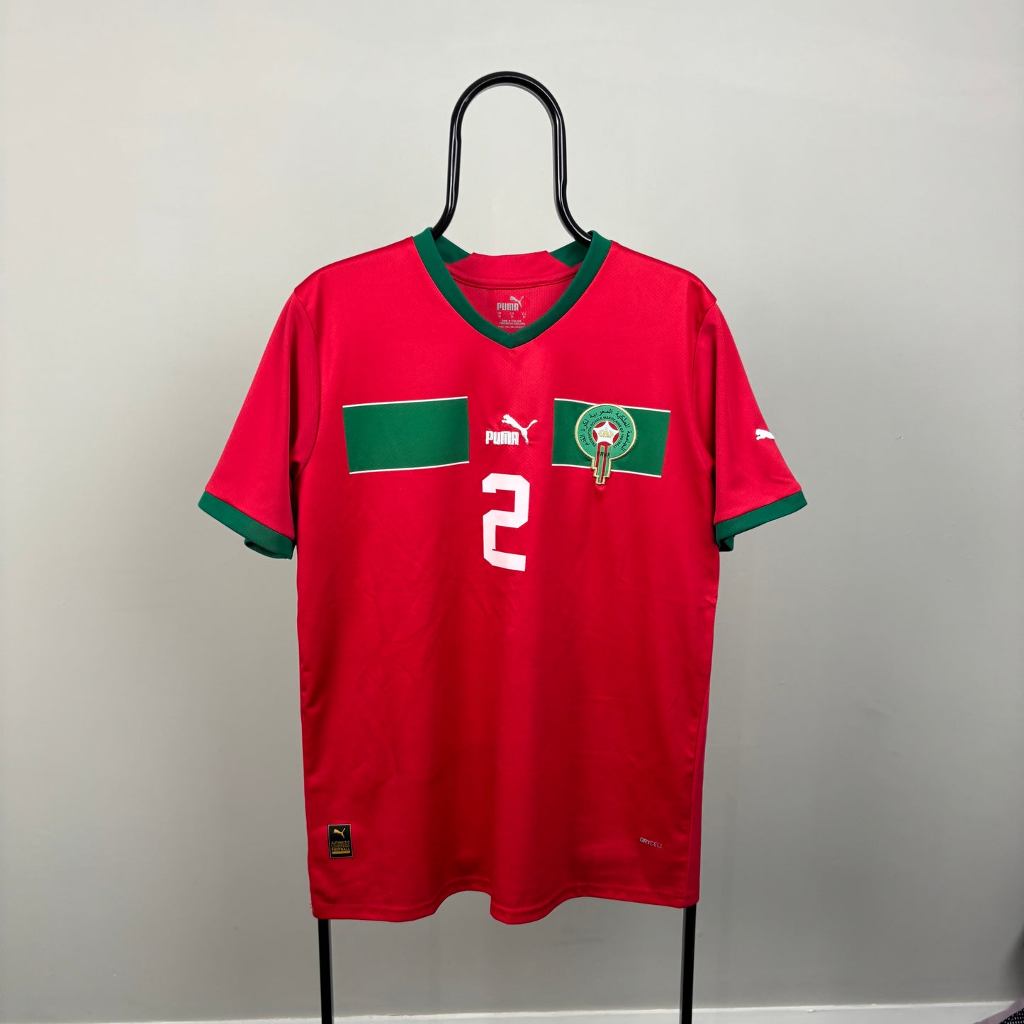 00s Nike Morocco Hakimi Football Shirt T-Shirt Red Medium