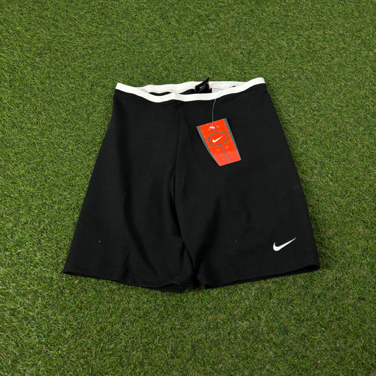 00s Nike Stretchy Cotton Shorts Black Small