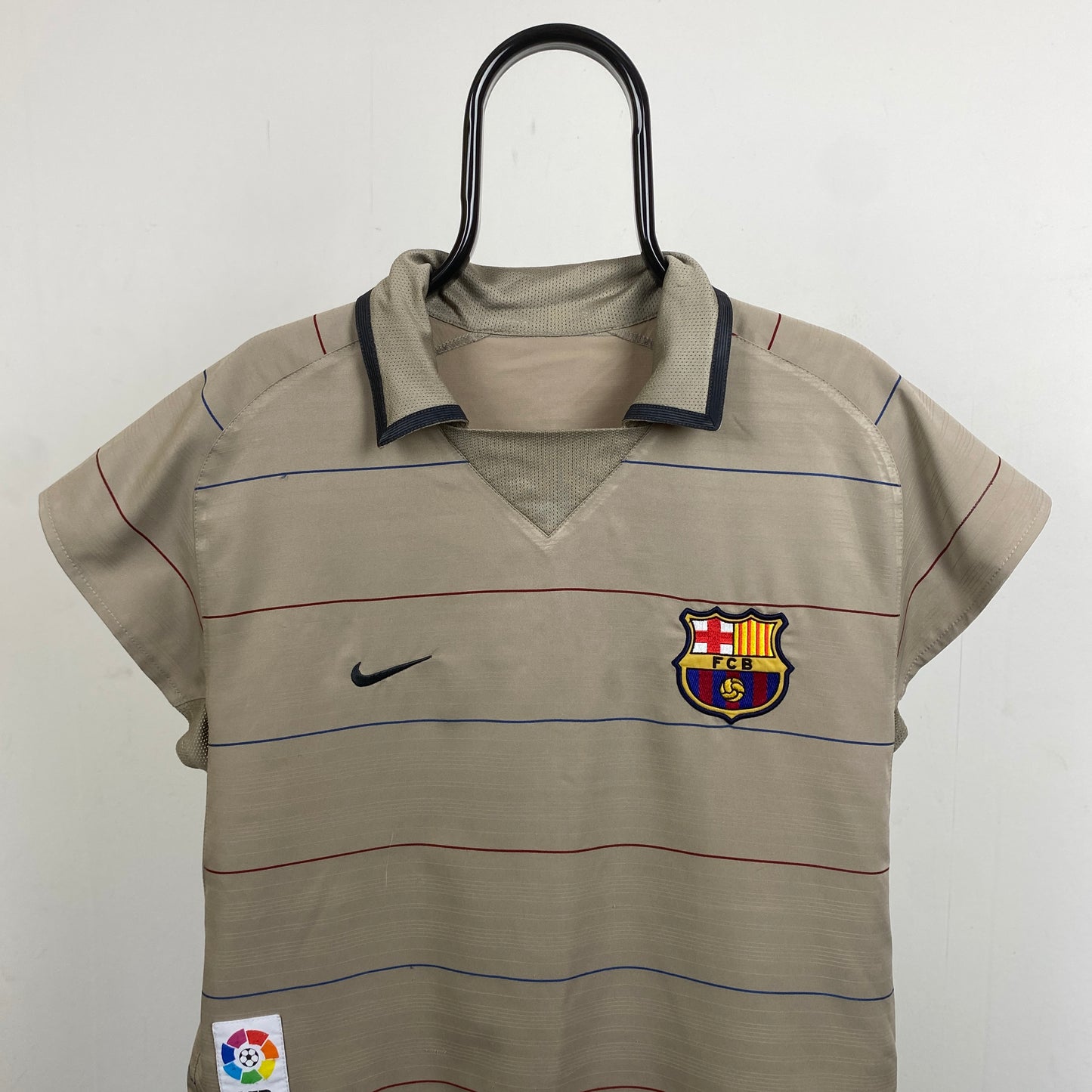 2003/04 Nike Barcelona Football Shirt Vest T-Shirt Brown XL