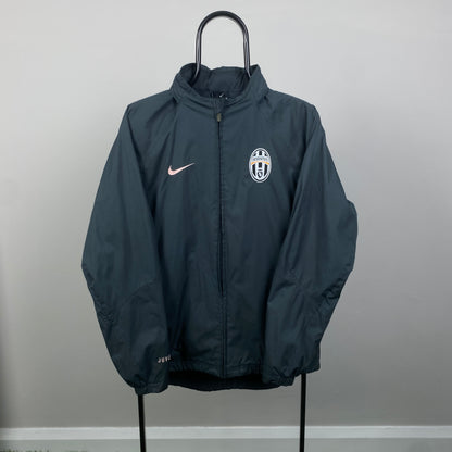 00s Nike Juventus T90 Windbreaker Jacket Grey Small