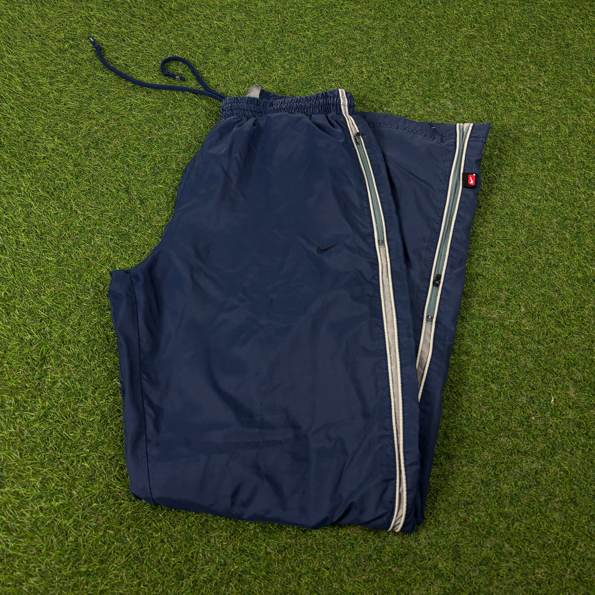 00s Nike Piping Joggers Blue Small