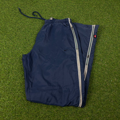 00s Nike Piping Joggers Blue Small