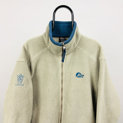 90s Lowe Alpine Deep Pile Fleece Sweatshirt Brown Large