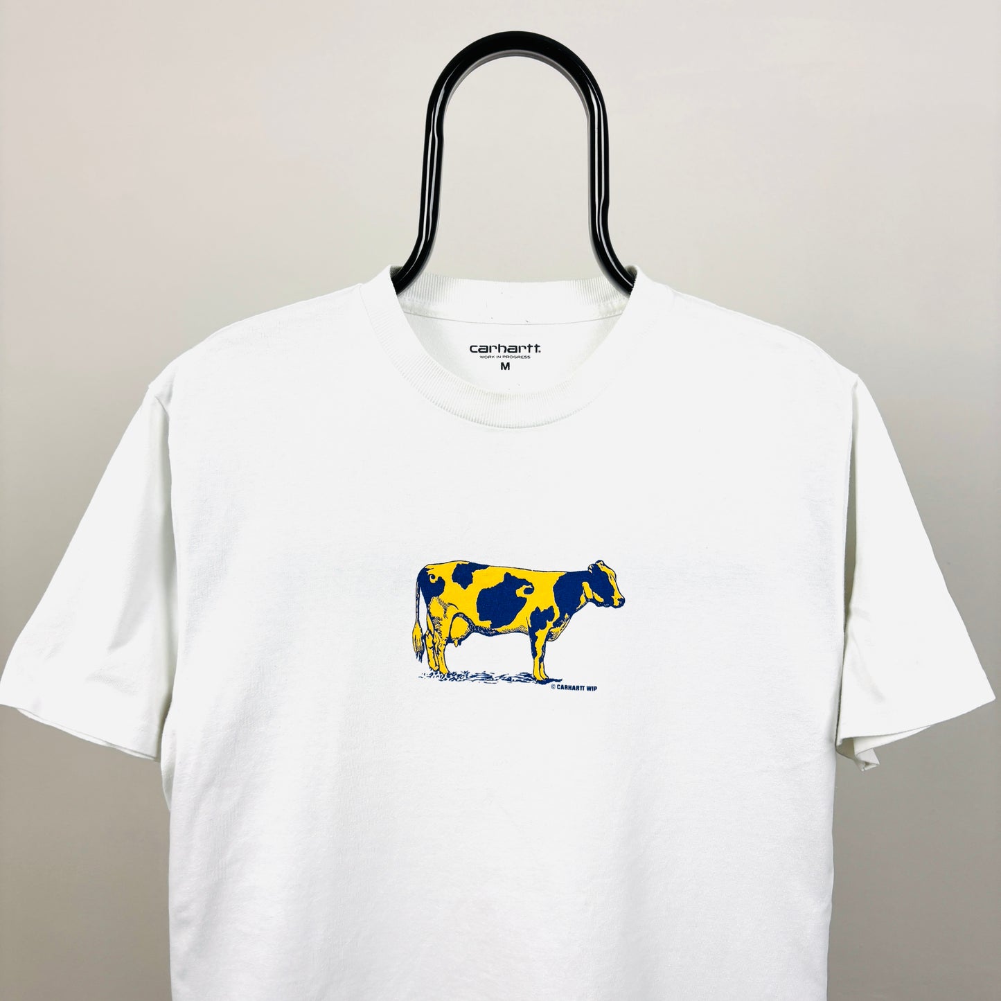 00s Carhartt Cow T-Shirt White Medium