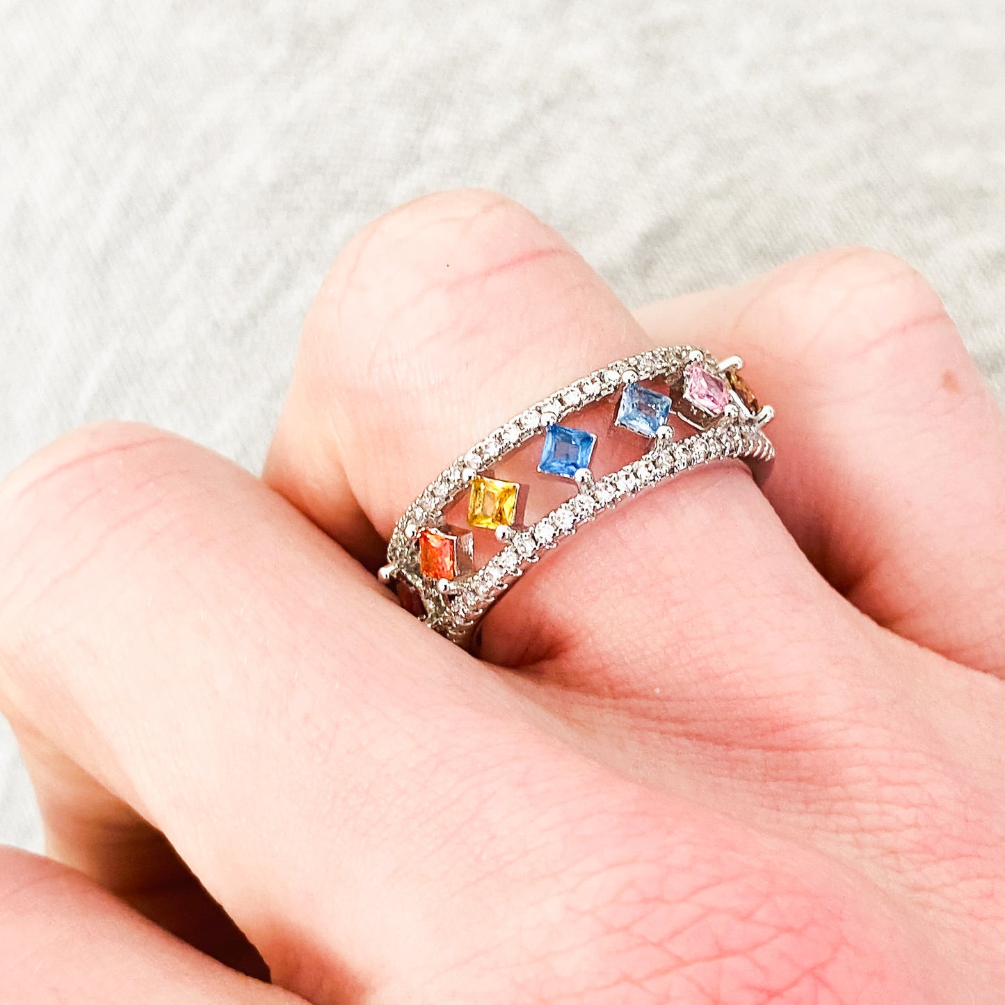Vintage Bling Band Ring