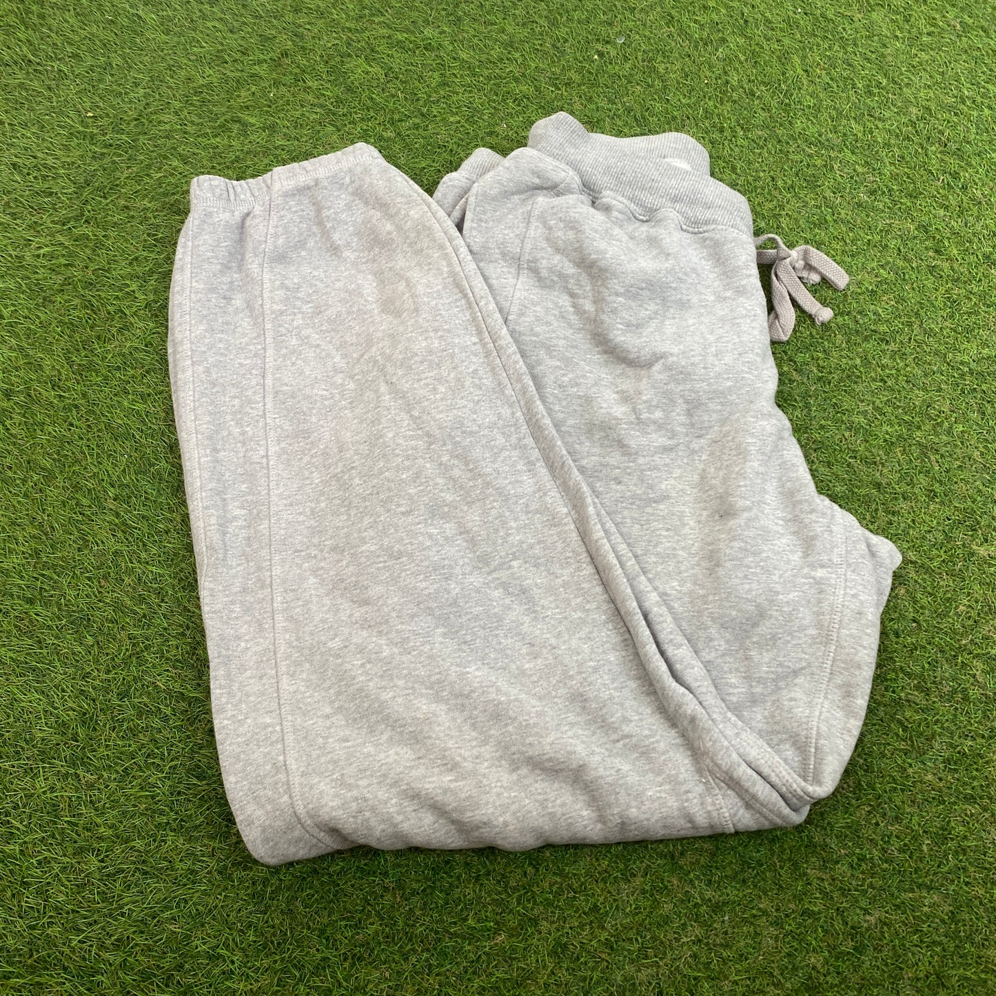 00s Nike Wide Leg Cotton Joggers Grey Medium