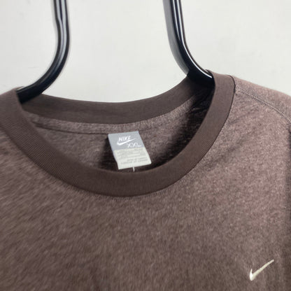 00s Nike T-Shirt Brown XXL