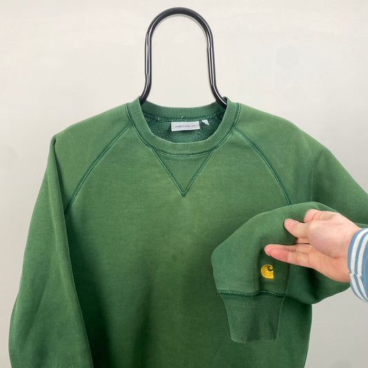 00s Carhartt Heavyweight Sweatshirt Green Medium