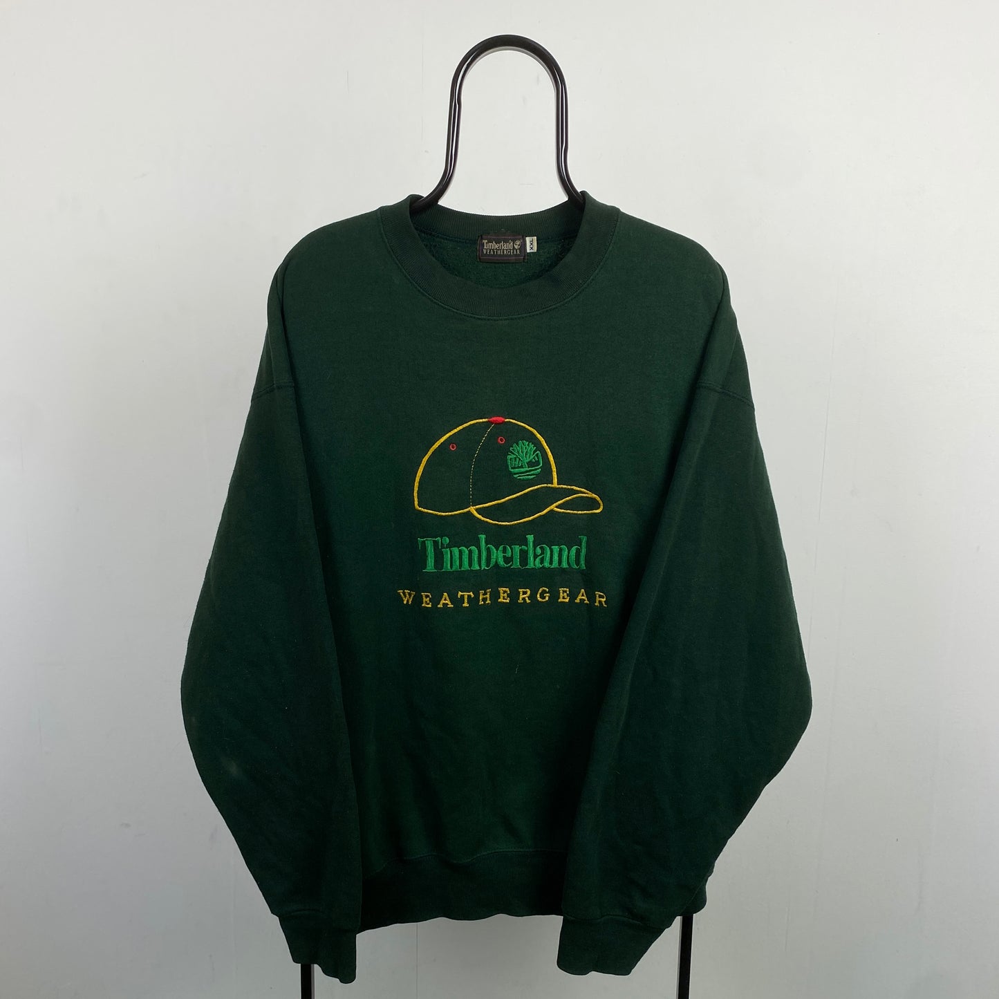 Retro 90s Timberland Sweatshirt Green XXL