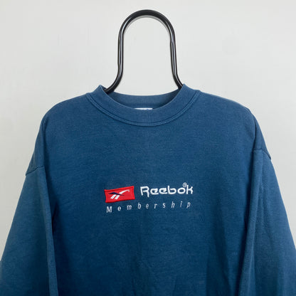 Retro Reebok Sweatshirt Blue XL