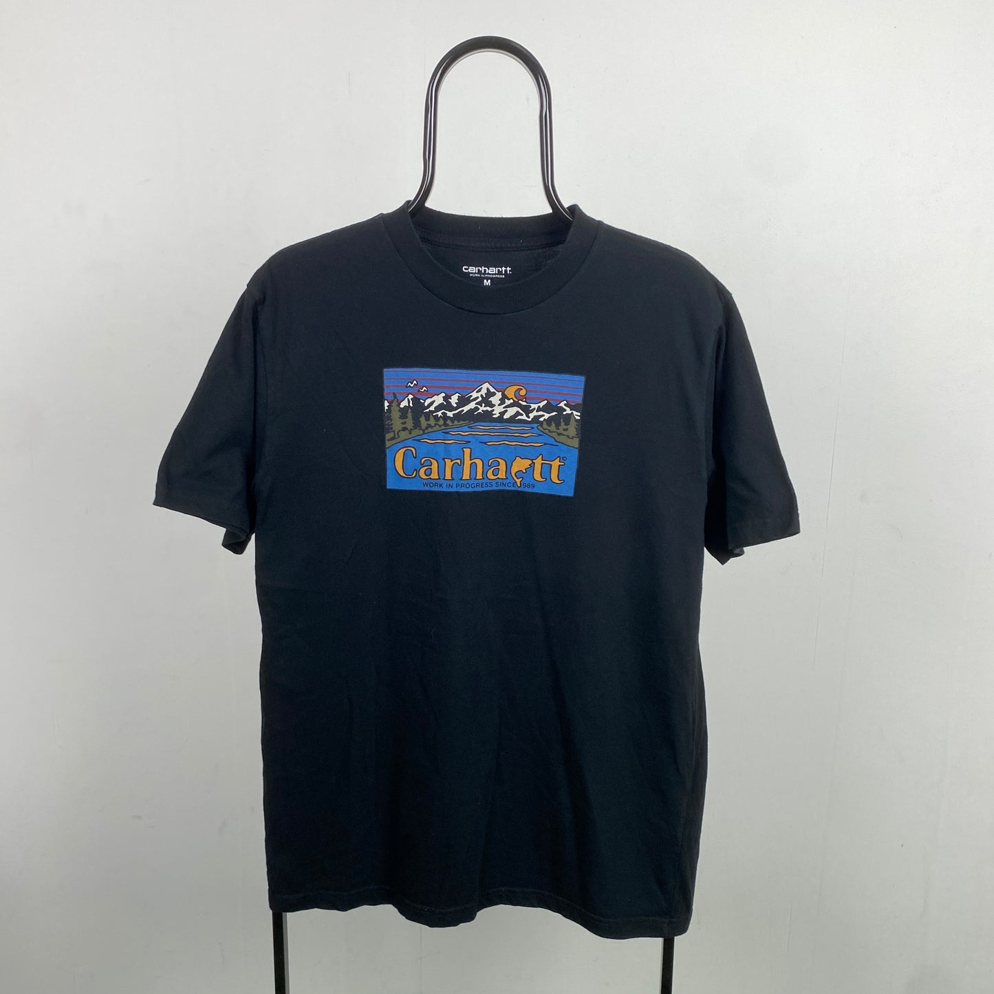 Retro Carhartt T-Shirt Black Medium