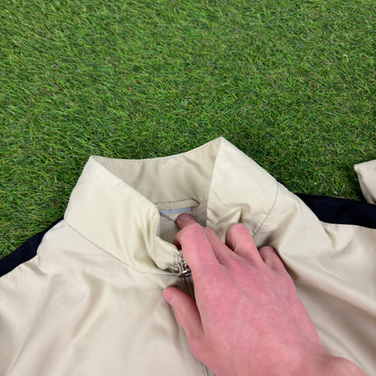 00s Nike Piping Tracksuit Jacket + Joggers Set Brown Large