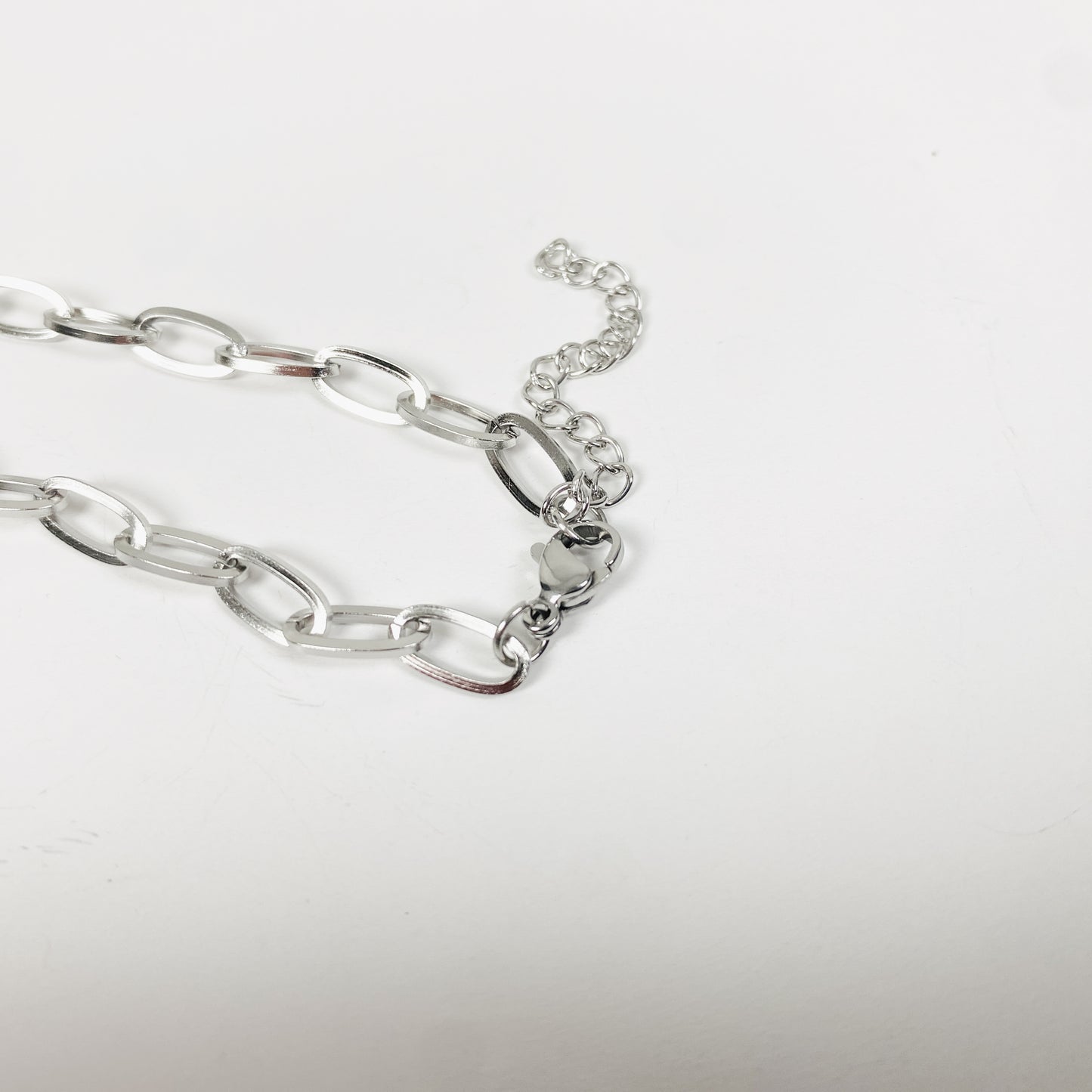 Hoop Link Chain Bracelet .925 Silver