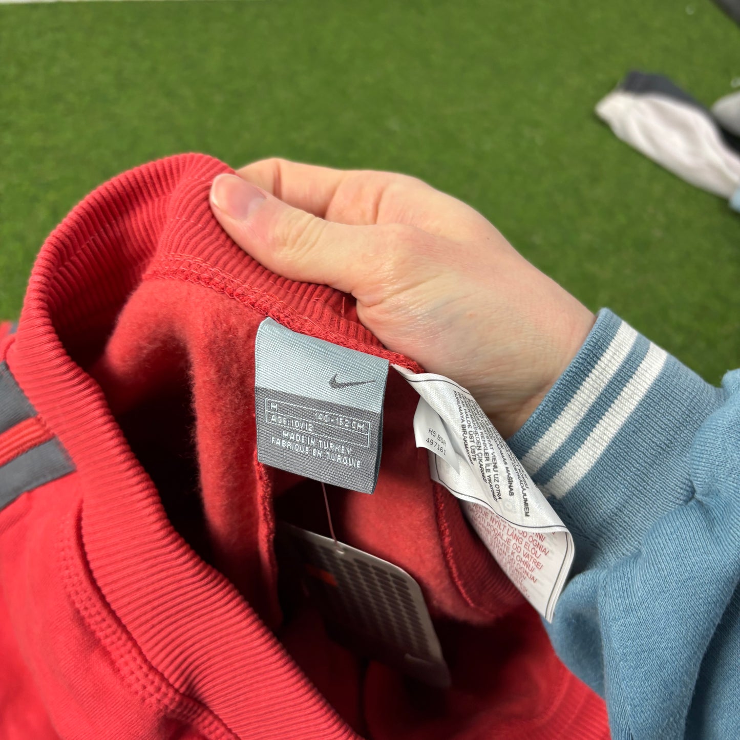 00s Nike Wide Leg Cotton Joggers Red XS
