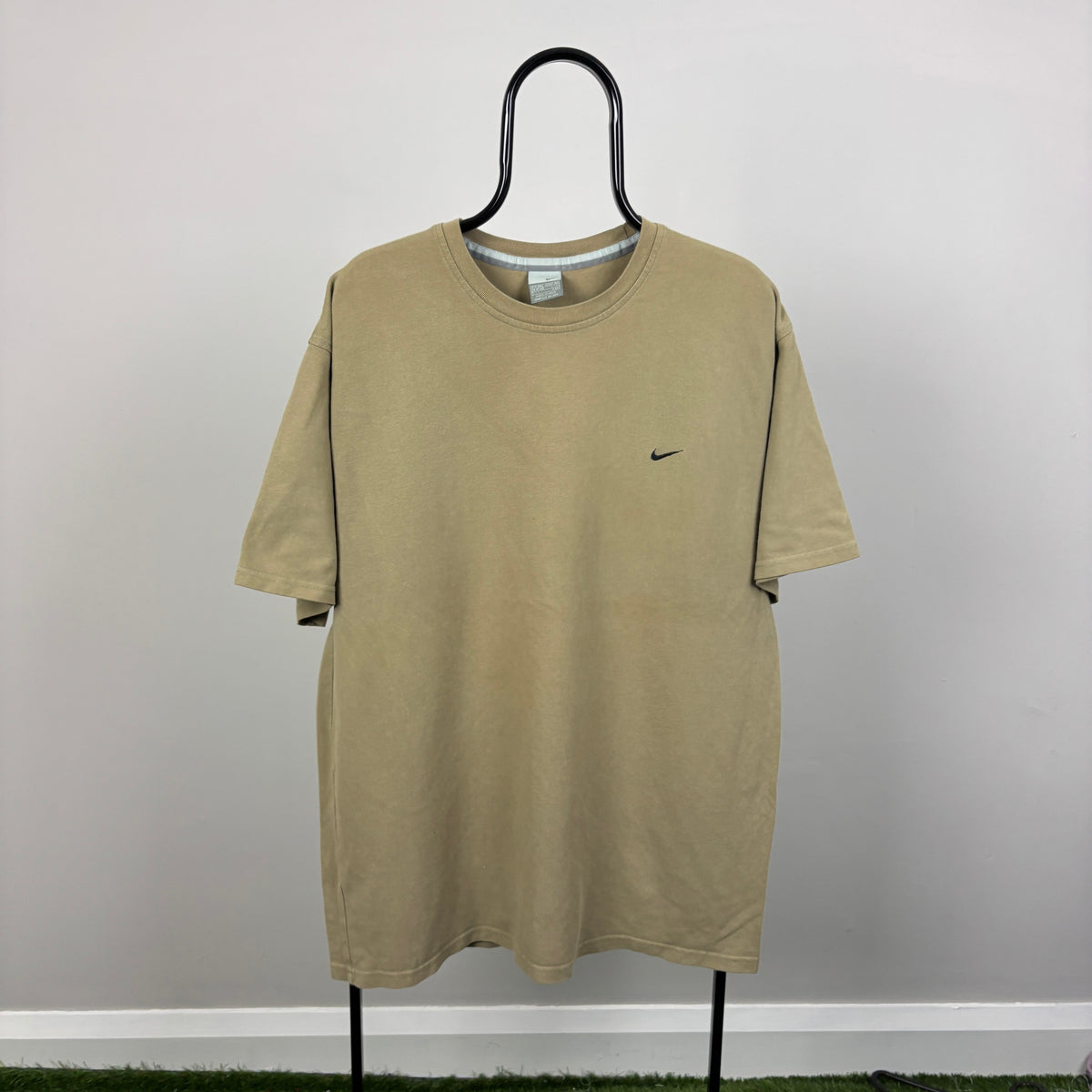 90s Nike Swoosh T-Shirt Brown XXL