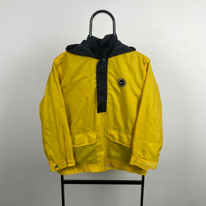 90s Nike Windbreaker Jacket Yellow Medium