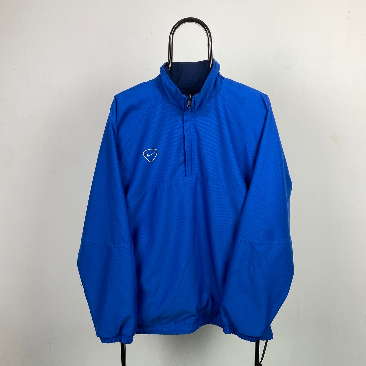 00s Nike Reversible Windbreaker Jacket Blue Medium