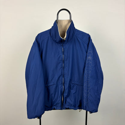 00s Nike ACG Reversible Fleece Coat Jacket Brown Blue Medium