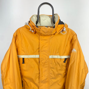 90s Nike ACG Waterproof Coat Jacket Yellow Medium