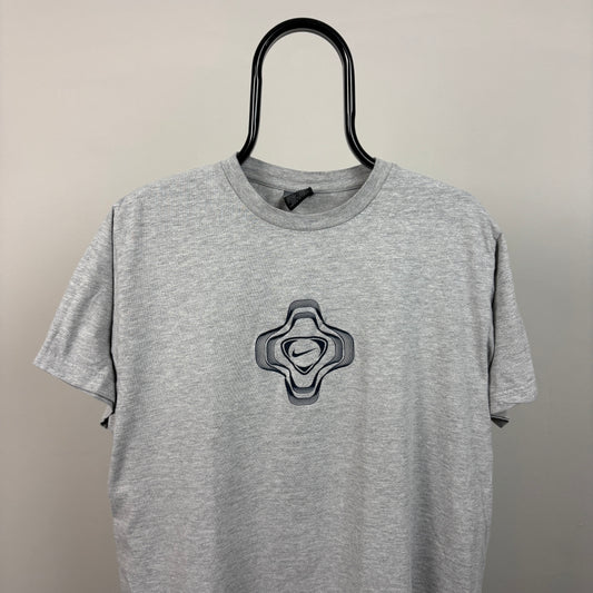 00s Nike Tiempo T-Shirt Grey Medium