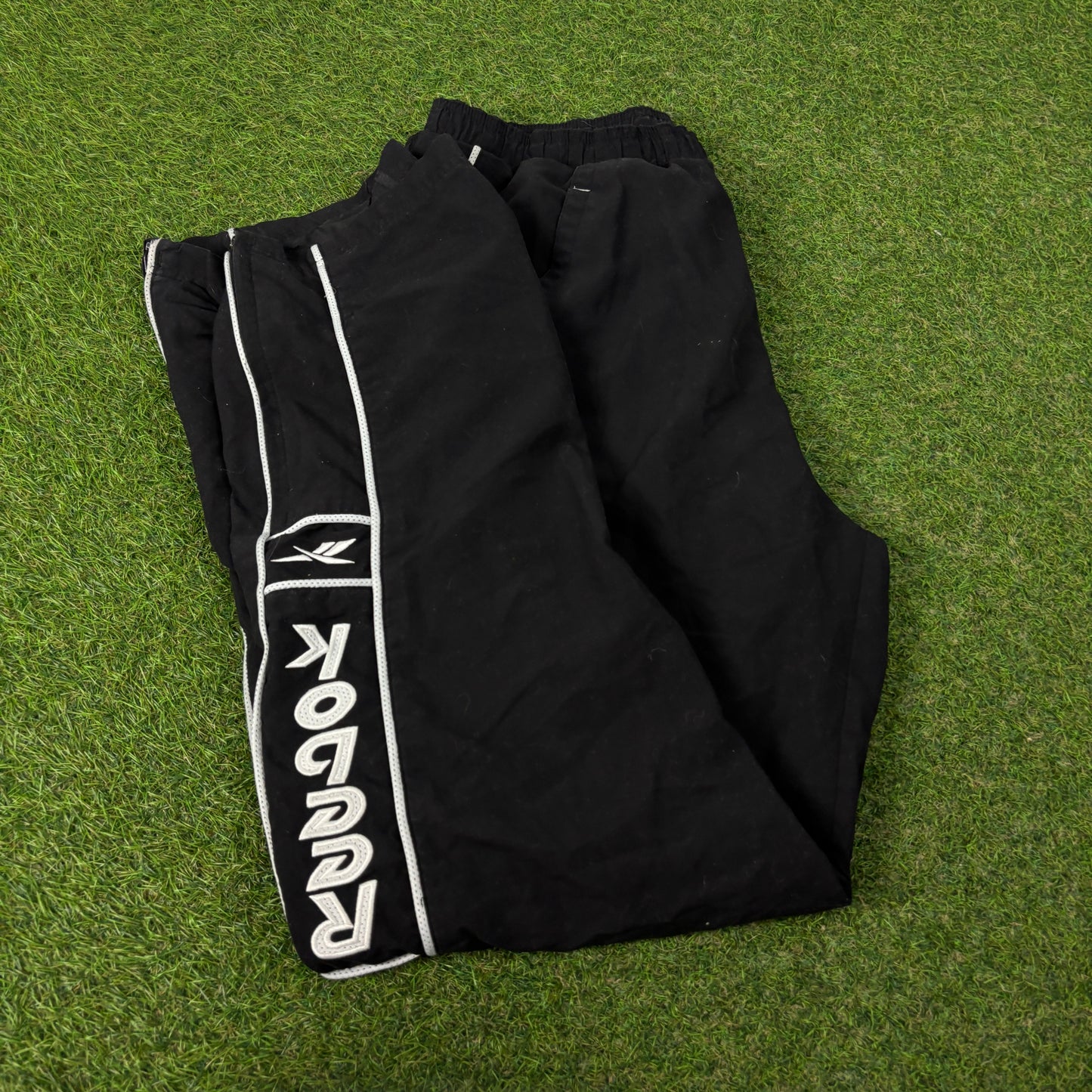 00s Reebok Piping Joggers Black Medium