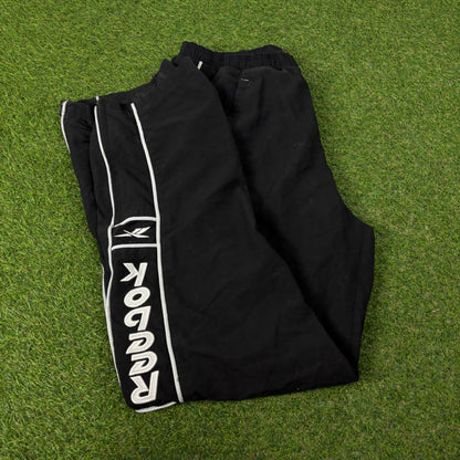 00s Reebok Piping Joggers Black Medium