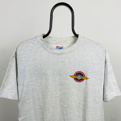 Retro 90s Hanes NASA T-Shirt Grey Large