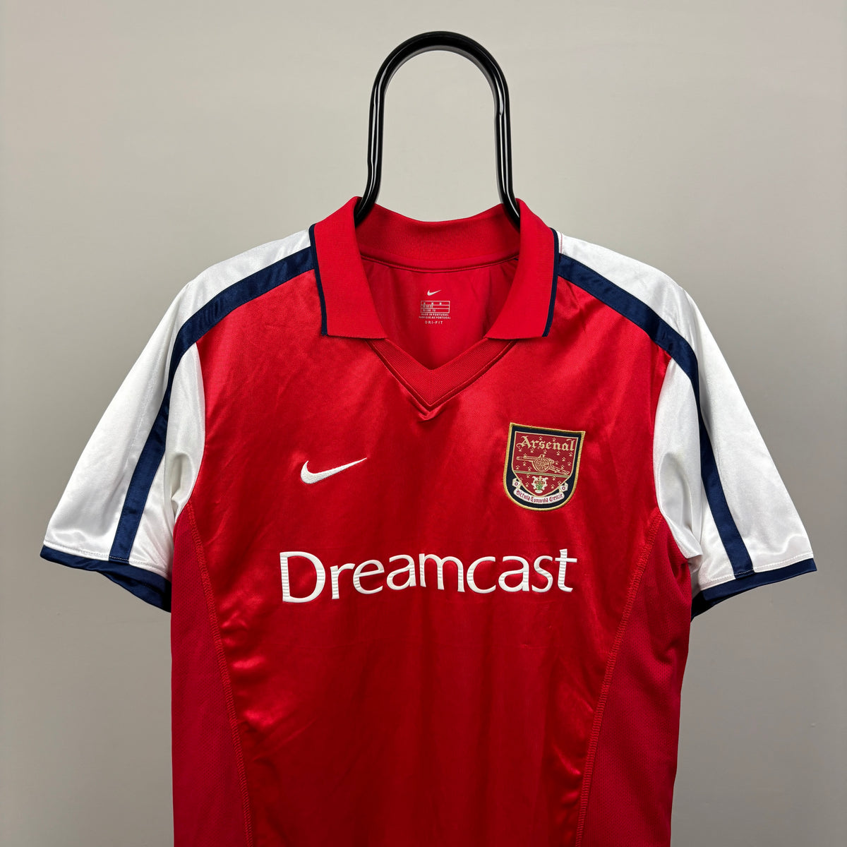 90s Nike Arsenal Football Shirt T-Shirt Red Medium