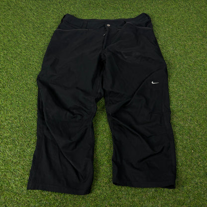 00s Nike Capri 3/4 Length Shorts Black Small