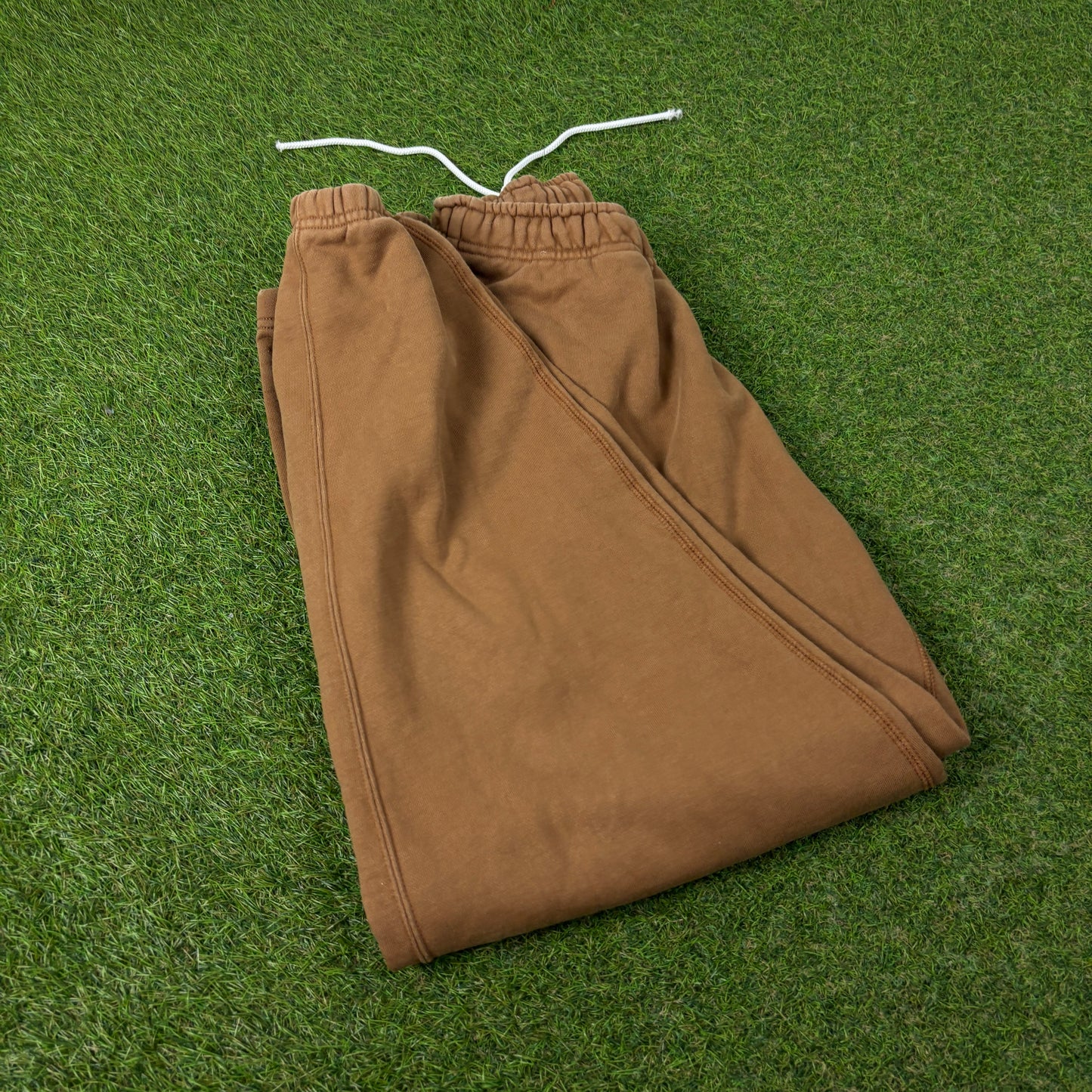 00s Nike Zip Pocket Cotton Joggers Brown Small