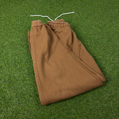 00s Nike Zip Pocket Cotton Joggers Brown Small
