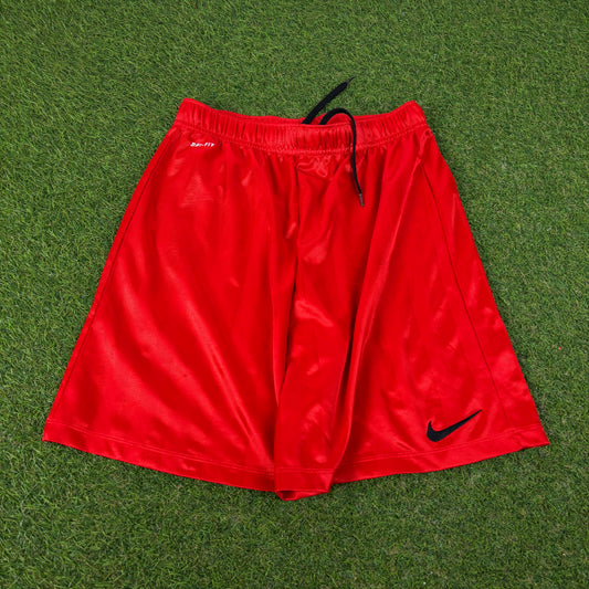 00s Nike Football Shorts Red Small