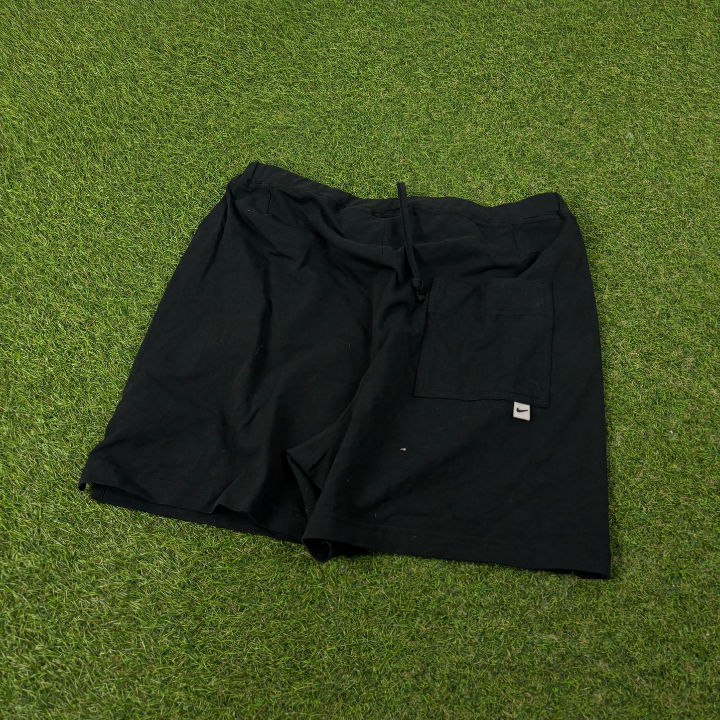 00s Nike Cotton Stretchy Shorts Black Large