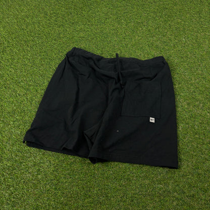00s Nike Cotton Stretchy Shorts Black Large