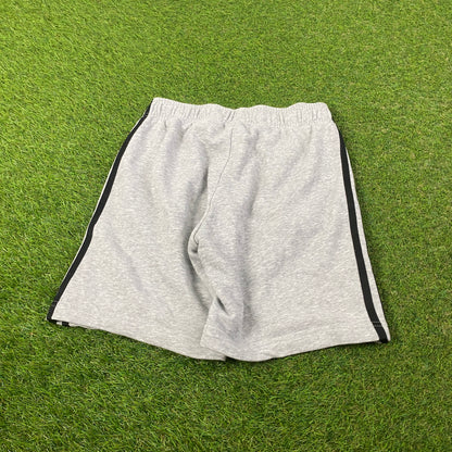 00s Adidas Cotton Shorts Grey Small