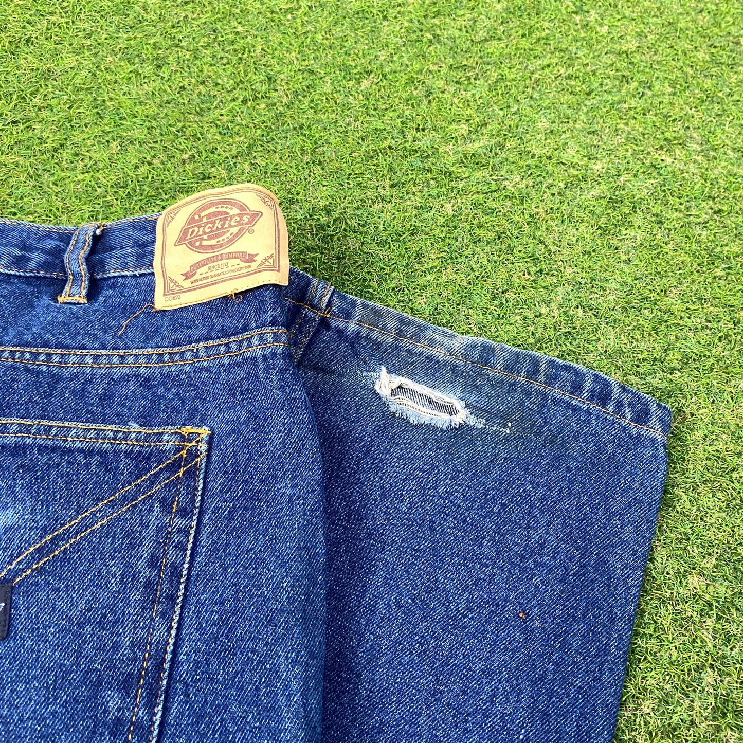 00s Dickies Denim Jeans Joggers Blue XL 40R