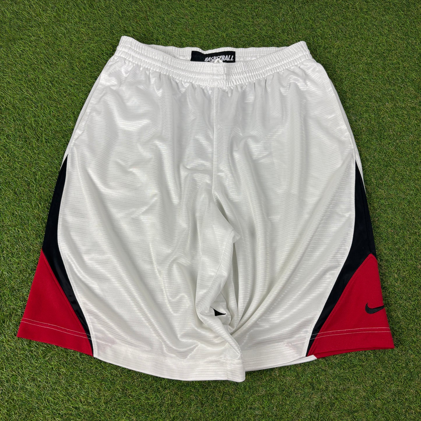 00s Nike Baggy Basketball Shorts White XL