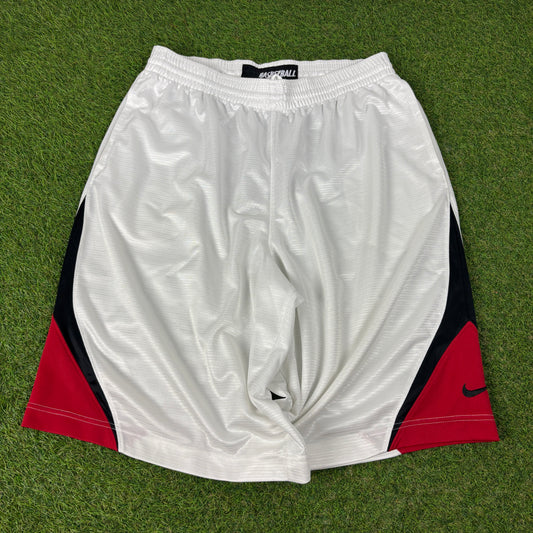 00s Nike Baggy Basketball Shorts White XL