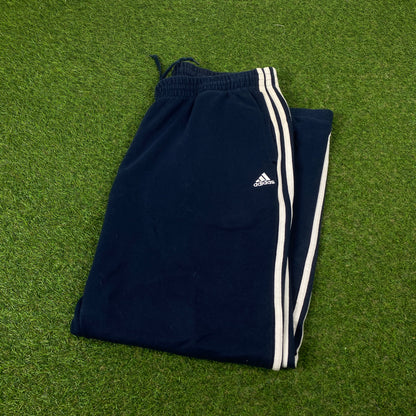 00s Adidas Cotton Joggers Blue XL