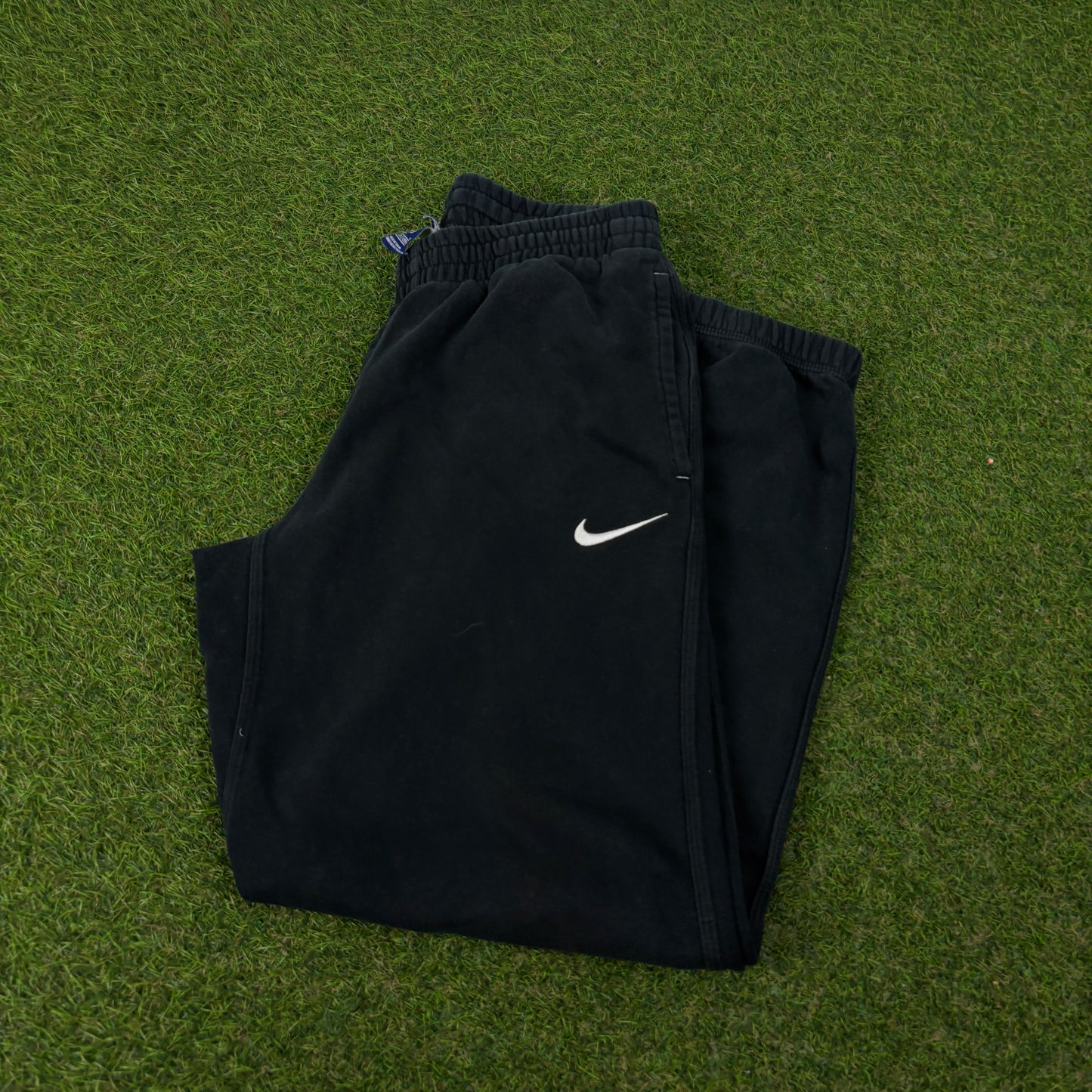 00s Nike Wide Leg Cotton Joggers Black XS