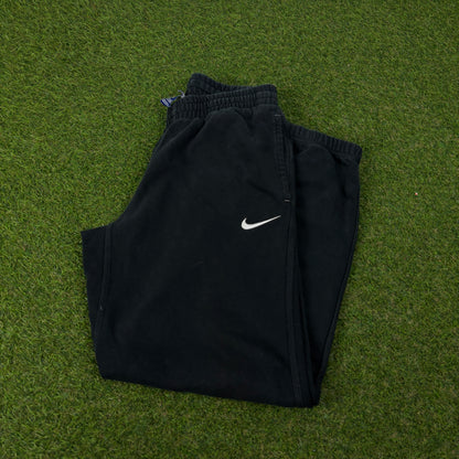 00s Nike Wide Leg Cotton Joggers Black XS