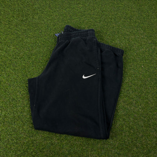 00s Nike Wide Leg Cotton Joggers Black XS