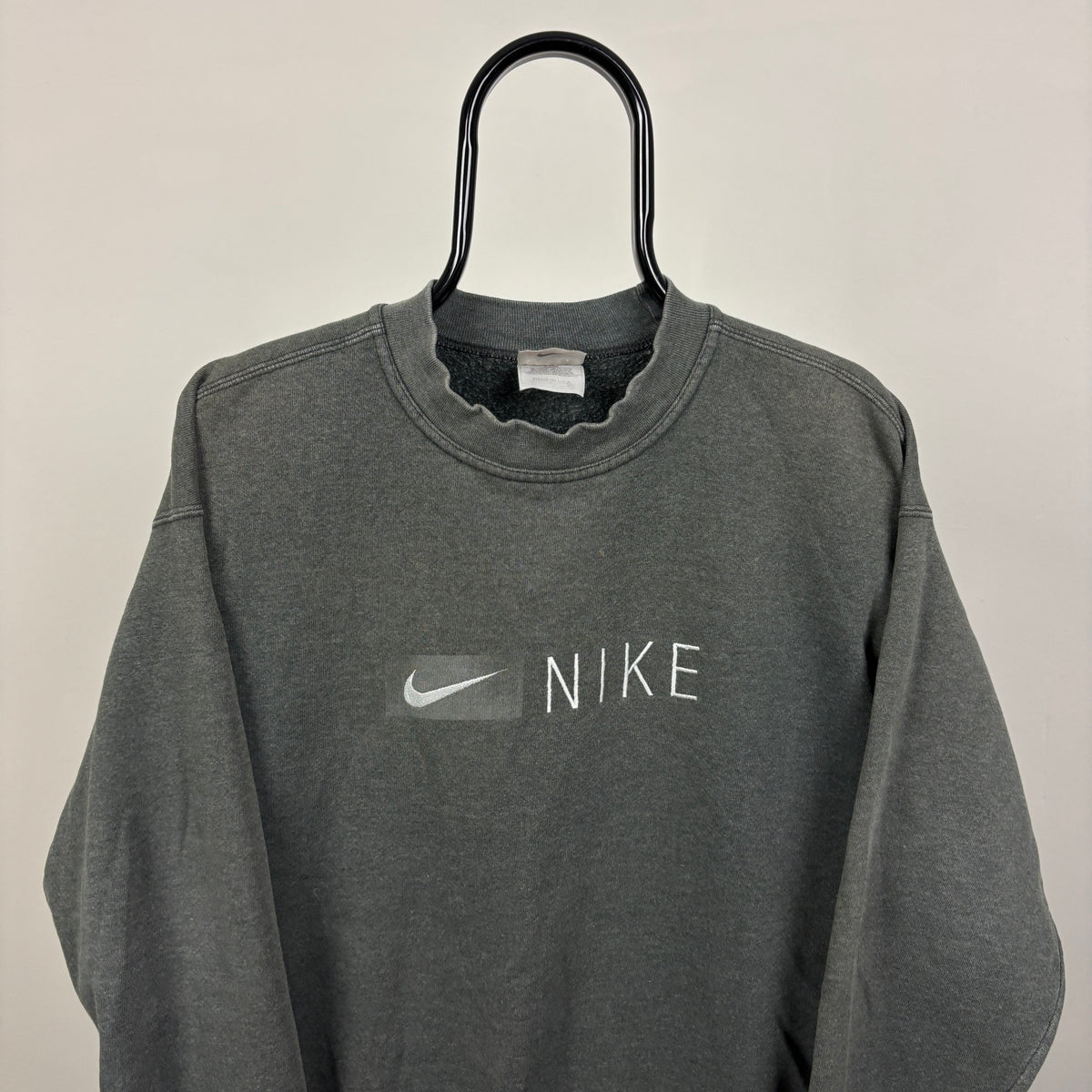 90s Nike Sweatshirt Grey Medium