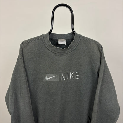 90s Nike Sweatshirt Grey Medium