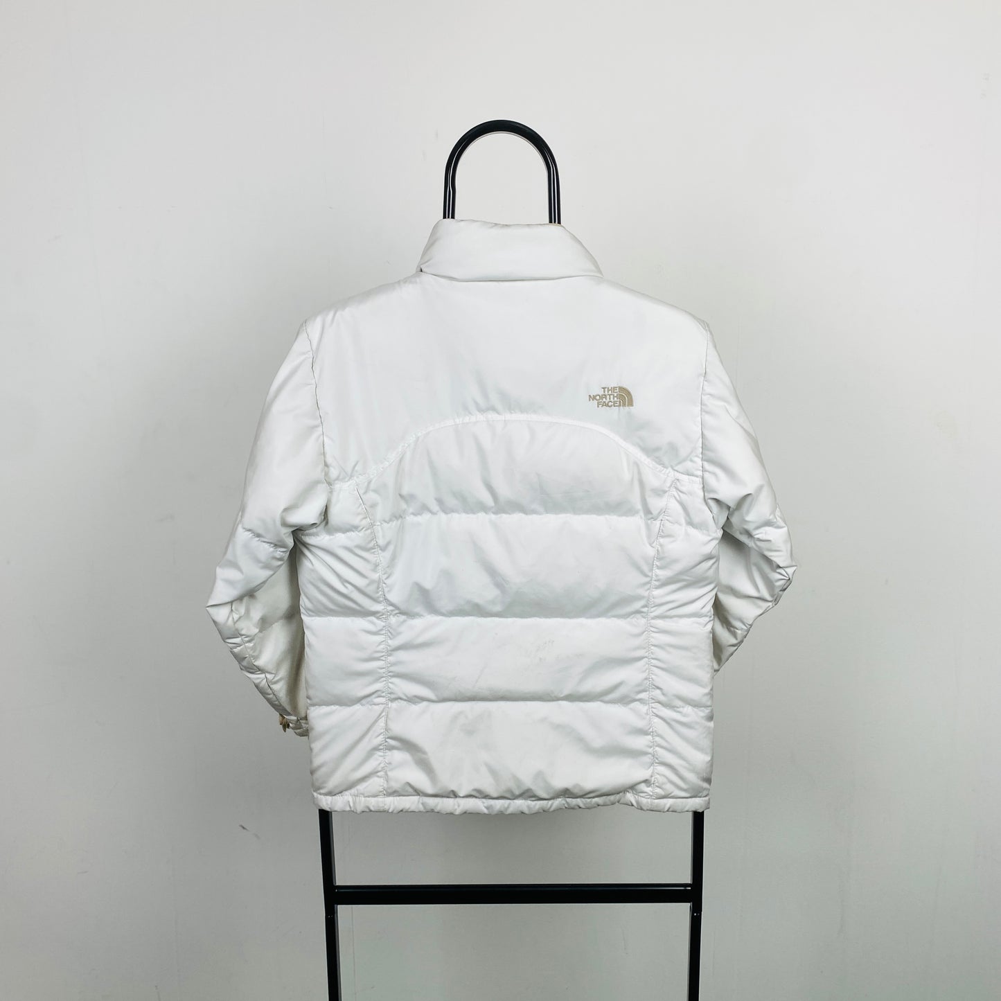 Retro The North Face Puffer Jacket Coat White XS