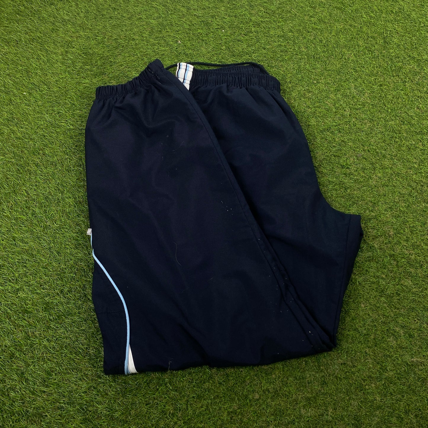 00s Adidas Piping Joggers Blue Medium