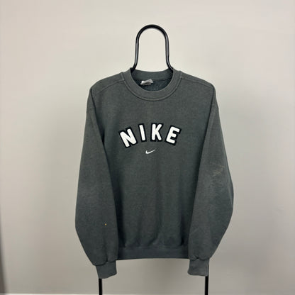 90s Nike Sweatshirt Grey Medium