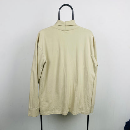 00s Nike Roll Neck Sweatshirt Brown XL